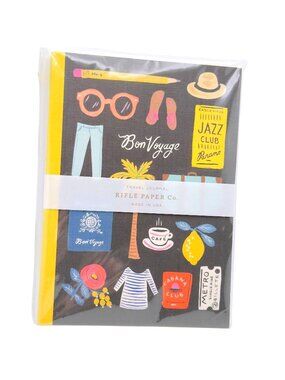 Rifle Paper Co. Bon Voyage Travel Journal Lined Notebook 7" Made In USA NEW